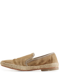 NDC Ndc Suede Loafers With Straw Midsole