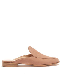 Gianvito Rossi Palau Suede Backless Loafer