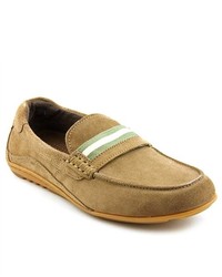 Rockport Carler Tan Suede Loafers Shoes