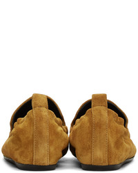 Lanvin Tan Suede Classic Loafers