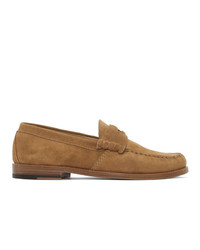 Rhude Tan Suede Penny Loafers
