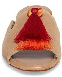 Schutz Zippa Tassel Loafer Sandal