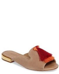 Schutz Zippa Tassel Loafer Sandal