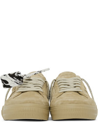 Off-White Beige Low Vulcanized Sneakers