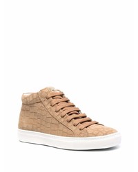 Hide&Jack Croc Effect High Top Sneakers