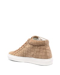 Hide&Jack Croc Effect High Top Sneakers