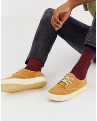 Fred Perry Ealing Suede Trainers In Tan