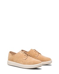 Clae Hopkins Plain Toe Sneaker In Sand Suede At Nordstrom