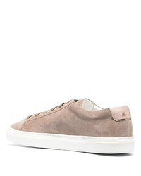 Moorer Low Lace Up Suede Sneakers