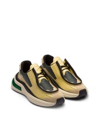 Prada Panelled Leather Chunky Sneakers