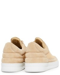 Filling Pieces Perforated Suede Low Top Sneakers