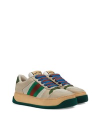 Gucci Screener Low Top Leather Sneakers