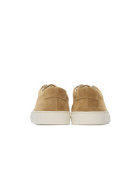 Common Projects Tan Suede Achilles Low Sneakers