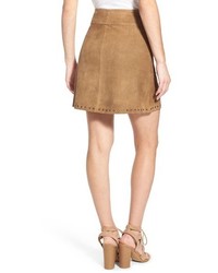Pam & Gela Suede High Waist Skirt