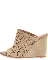 Joie Anita Laser Cut Wedge Mule Cet