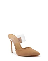 Schutz Sionne Clear Pointed Toe Mule
