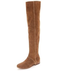 Tan Suede Over The Knee Boots