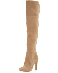 Joie Bentlee Suede Over The Knee Boot Gesso