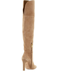 Joie Bentlee Suede Over The Knee Boot Gesso