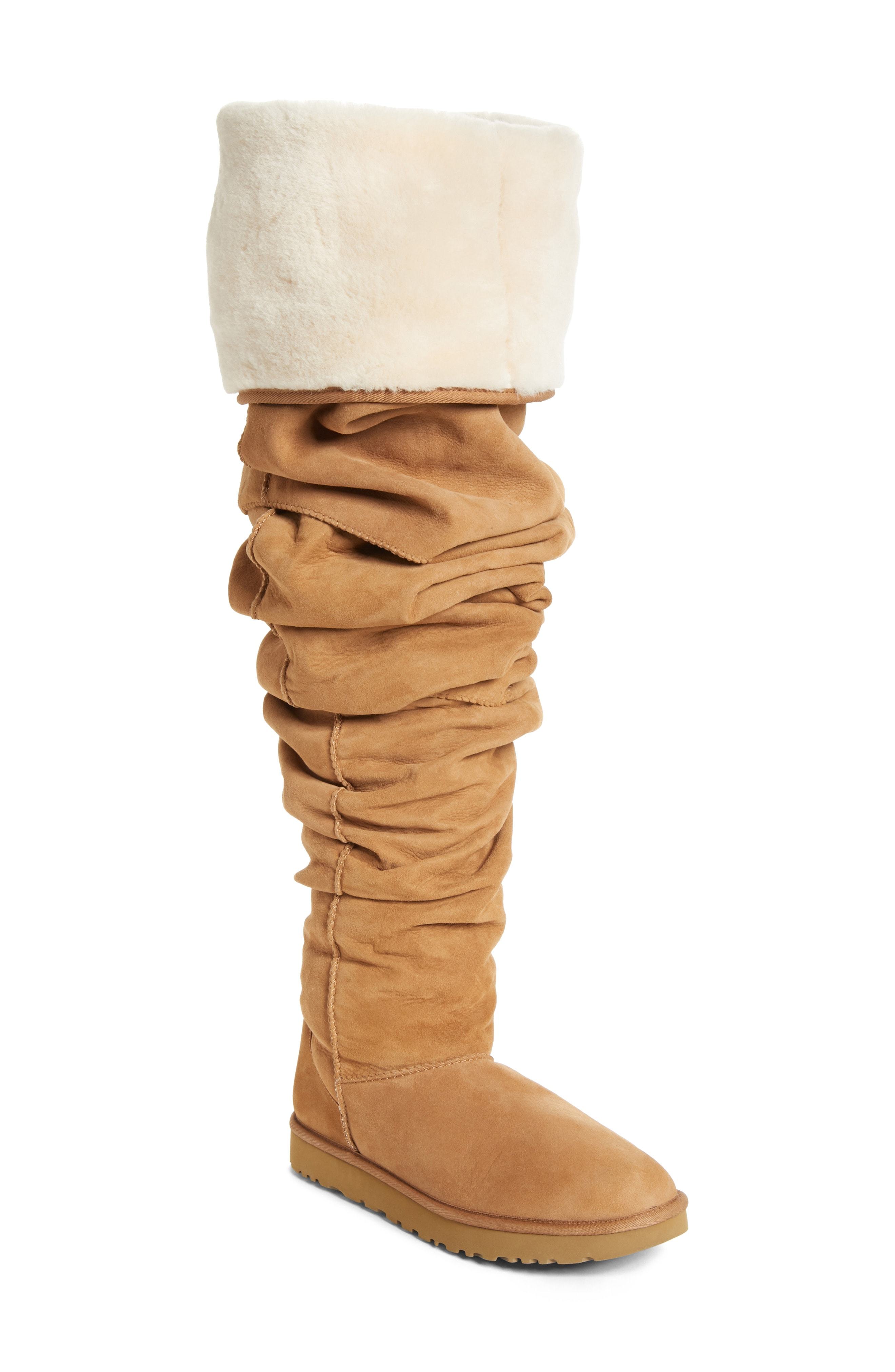over the knee ugg boots with fur