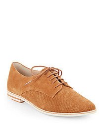 French Connection Dakin Perforated Suede Oxfords