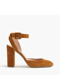 J.Crew Lena Ankle Wrap Pumps In Suede