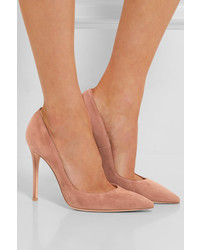 Gianvito Rossi Suede Pumps Beige