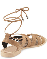 Rebecca Minkoff Greyson Suede Lace Up Sandal