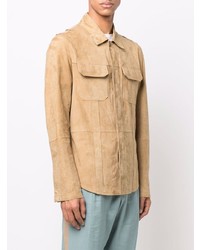 Desa Collection Button Up Suede Overshirt