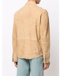 Desa Collection Button Up Suede Overshirt