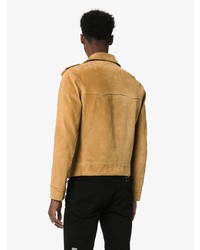 Saint Laurent Double Breasted Suede Jacket