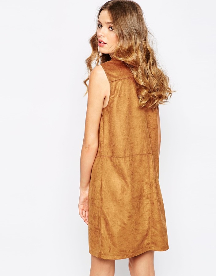 70s suede dress