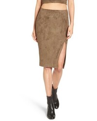 Missguided Faux Suede Skirt