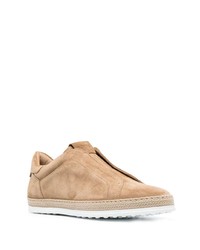 Tod's Laceless Suede Sneakers