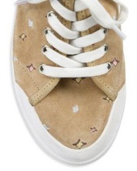 Rag & Bone Embroidered Suede Sneakers