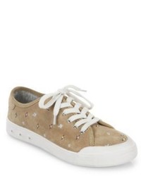 Rag & Bone Embroidered Suede Sneakers