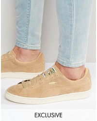 Puma Suede Classic Sneakers In Beige To Asos
