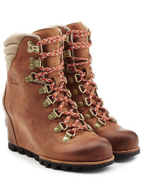 Sorel Suede Wedge Ankle Boots