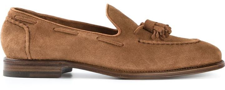 Henderson Baracco suede slip-on loafers - Brown