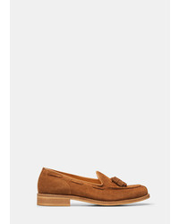 Mango Outlet Leather Loafers With Tassels