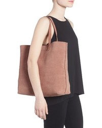 Madewell Suede Transport Tote Beige