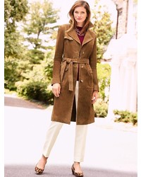 Talbots Suede Trench Coat