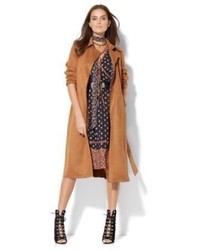 New York & Co. Ultra Suede Trench Coat