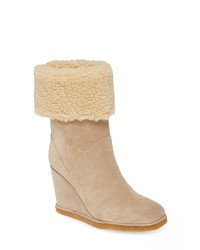 Jeffrey Campbell Faux Shearling Wedge Boot