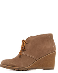Sperry Stella Prow Wedge Lace Up Booties