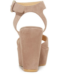 Stuart Weitzman Real Deal Wedge Sandals