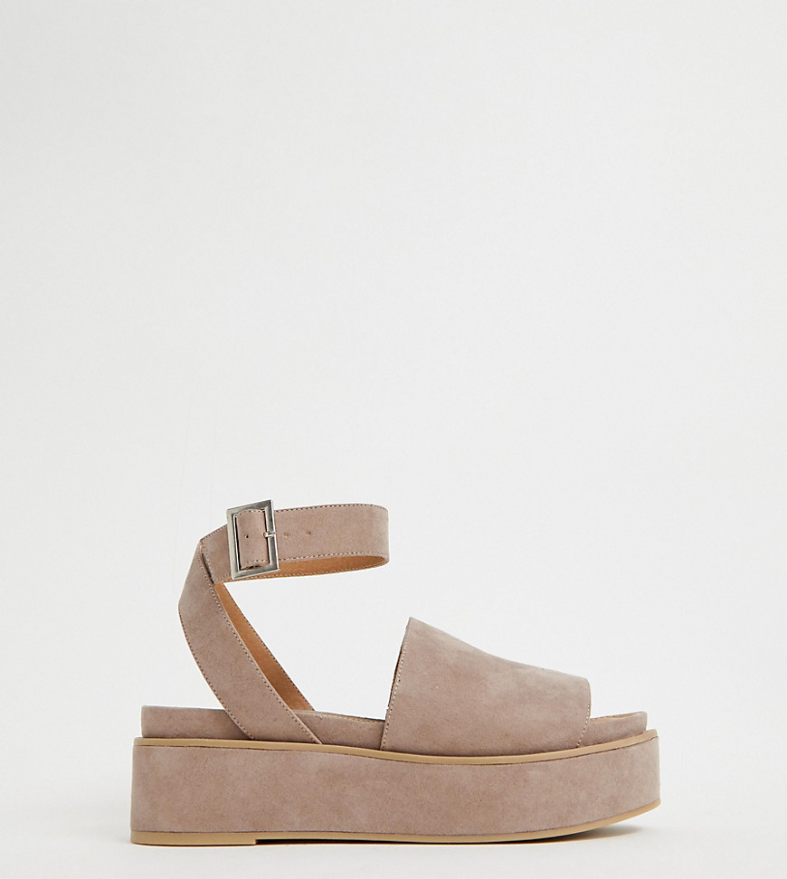 ASOS DESIGN Francesca flatform flat sandals in pink tie dye - PINK | ASOS