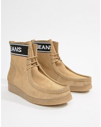 Tommy Jeans Crepe Outsole Suede Boot In Sand