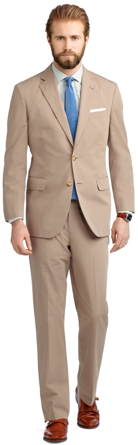 Brooks Brothers Madison Fit Poplin Suit, $498 | Brooks Brothers | Lookastic