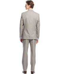 Andrew Marc Marc New York By Tan Sharkskin Suit